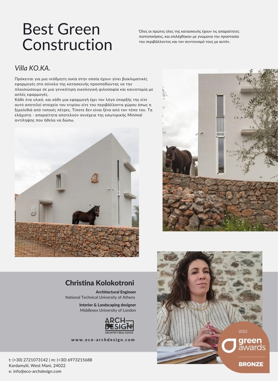 eco archdesign | christina kolokotroni | architect
